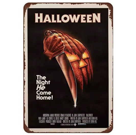 Halloween A4 Vintage Tin Sign