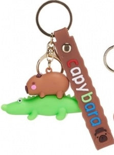 Capybara 3D Keychain with Strap