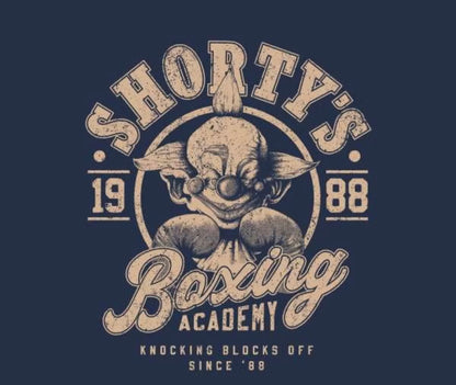 Killer Klowns from Outer Space: Shorty’s Boxing Academy Navy T-Shirt