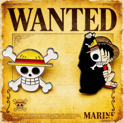 One Piece Monkey D. Luffy Straw Hat Pin Badge