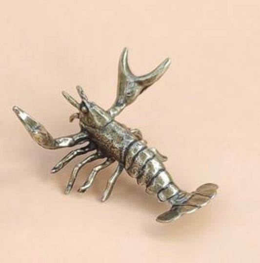 Crayfish Vintage Metal Figure