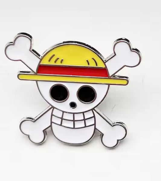 One Piece Monkey D. Luffy Straw Hat Pin Badge