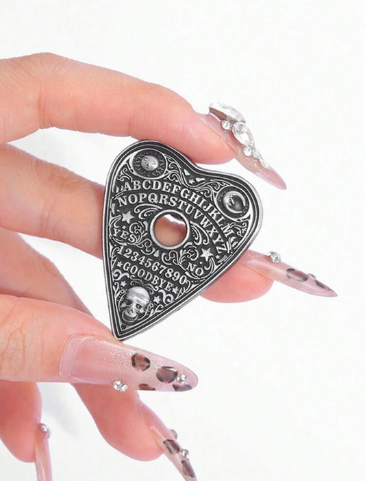 Ouija Board Planchette Pin Badge