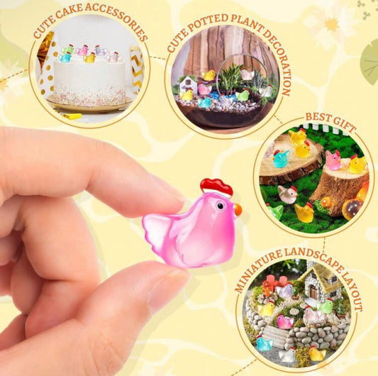 Chicken Miniature Luminous Figure