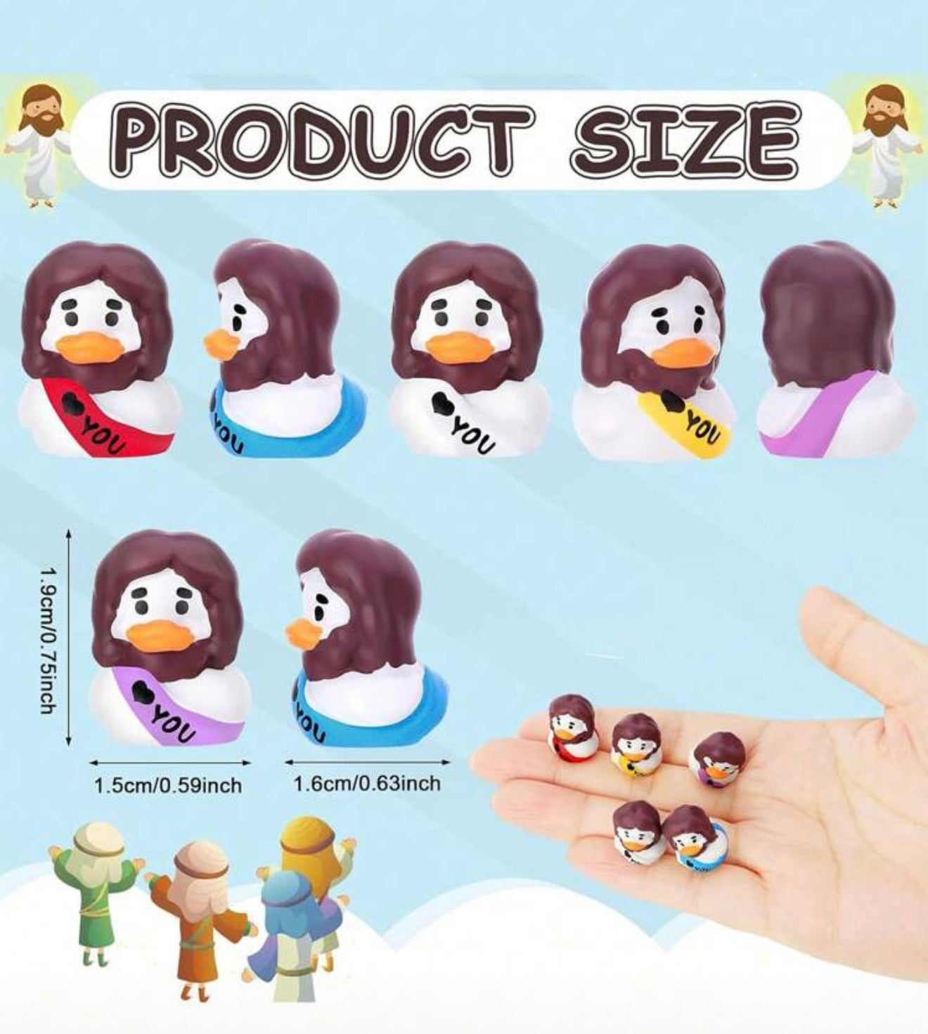 Jesus Duck Miniature Figure
