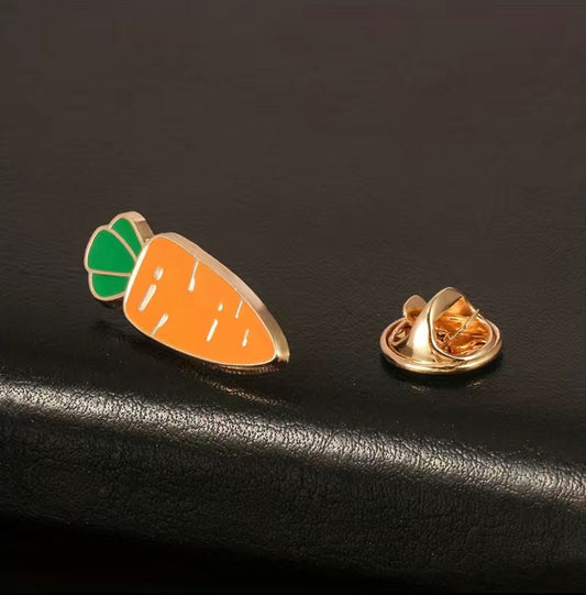 Carrot Pin Badge