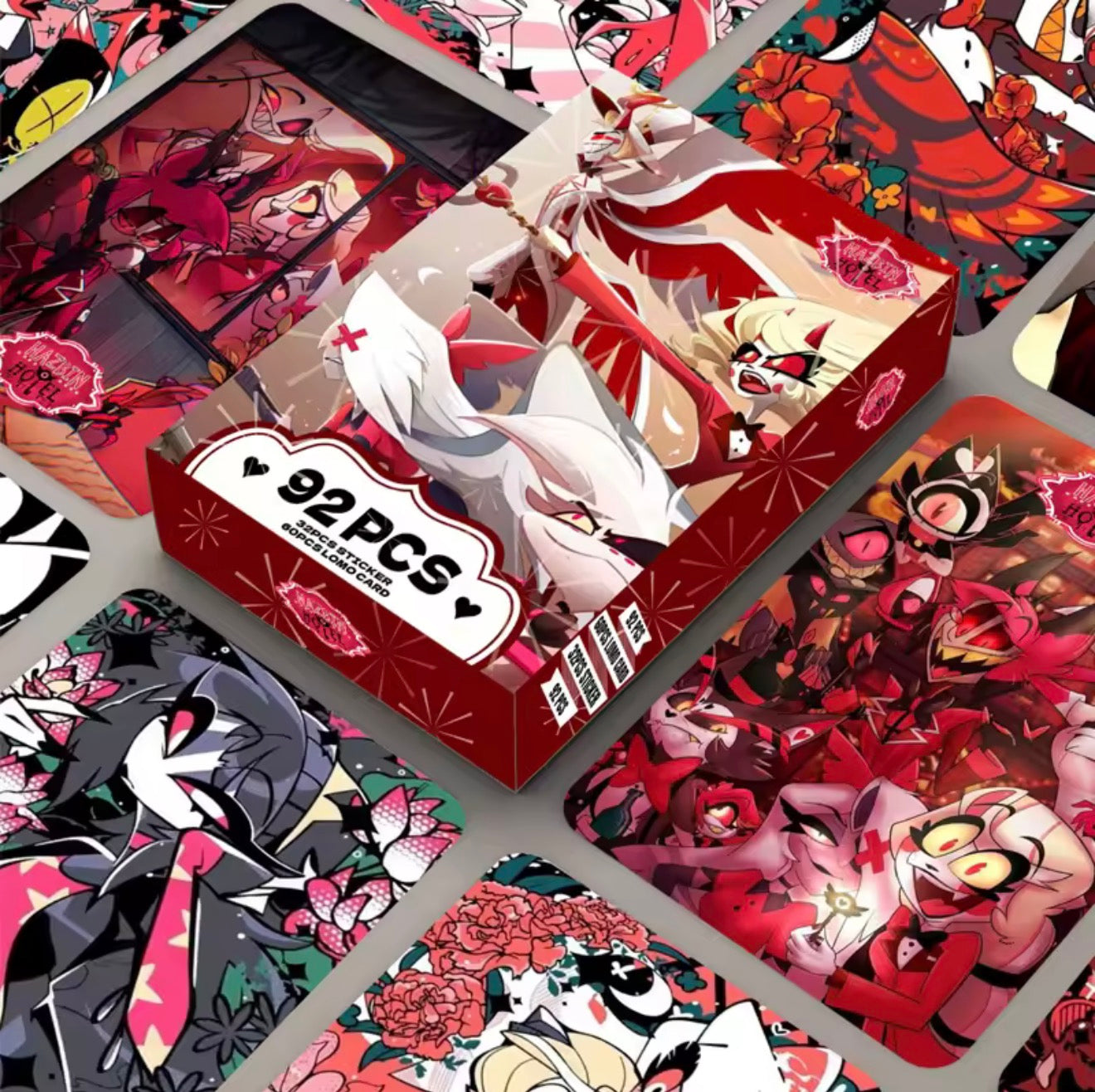 Hazbin Hotel Lomo Card & Sticker 96pcs Set