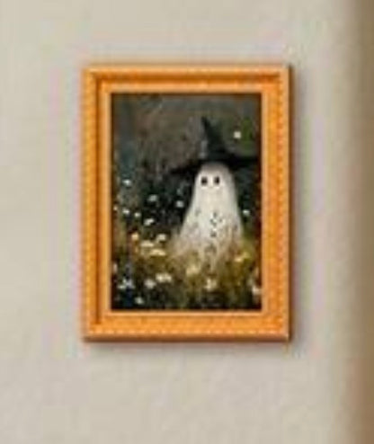 Ghost Mini Framed Print Fridge Magnet