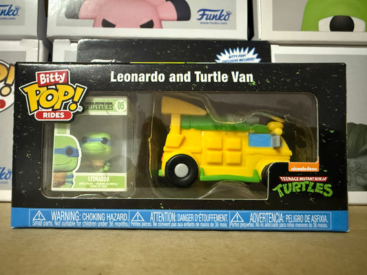 Teenage Mutant Ninja Turtles Leonard and Turtle Van Funko Pop! Rides 2.5cm Vinyl Figure