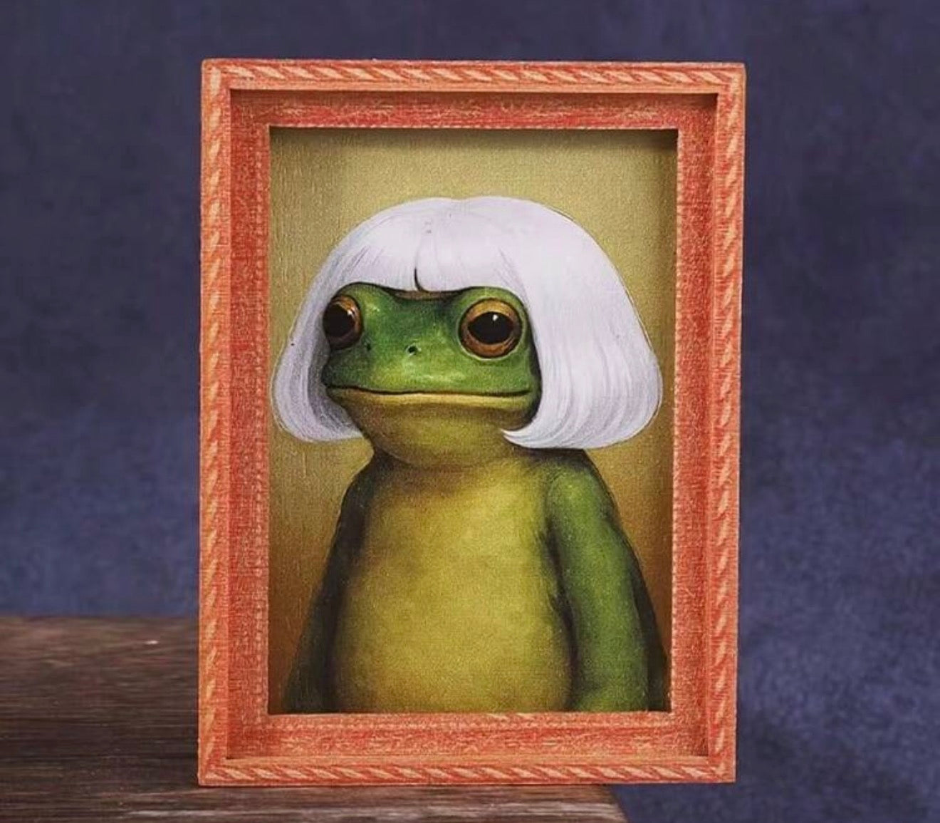 Frog Antique Portrait Fridge Magnet