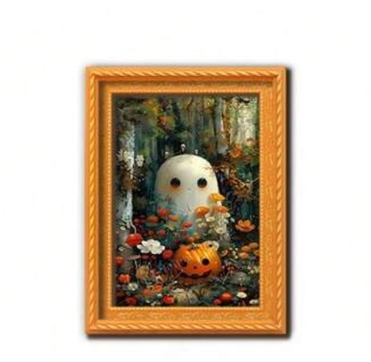 Ghost Mini Framed Print Fridge Magnet