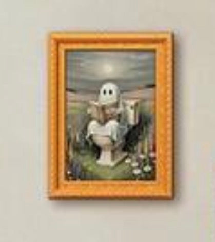 Ghost Mini Framed Print Fridge Magnet