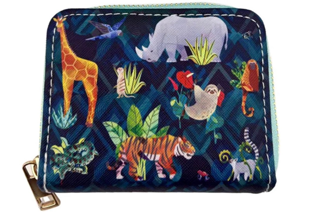 Animal Kingdom Zip Around Small Wallet / Purse
