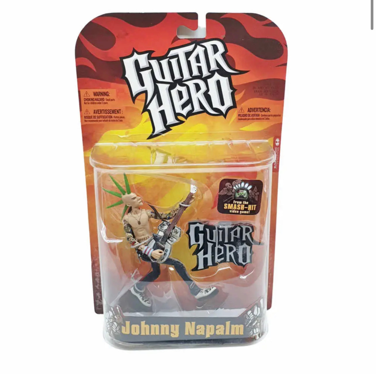 Guitar Hero Johnny Napalm with Green Mohawk Action Figure