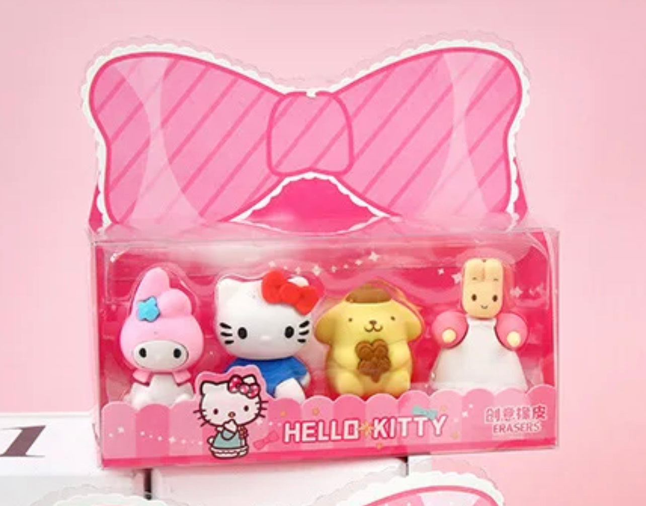Hello Kitty and Friends Eraser 4-Pack