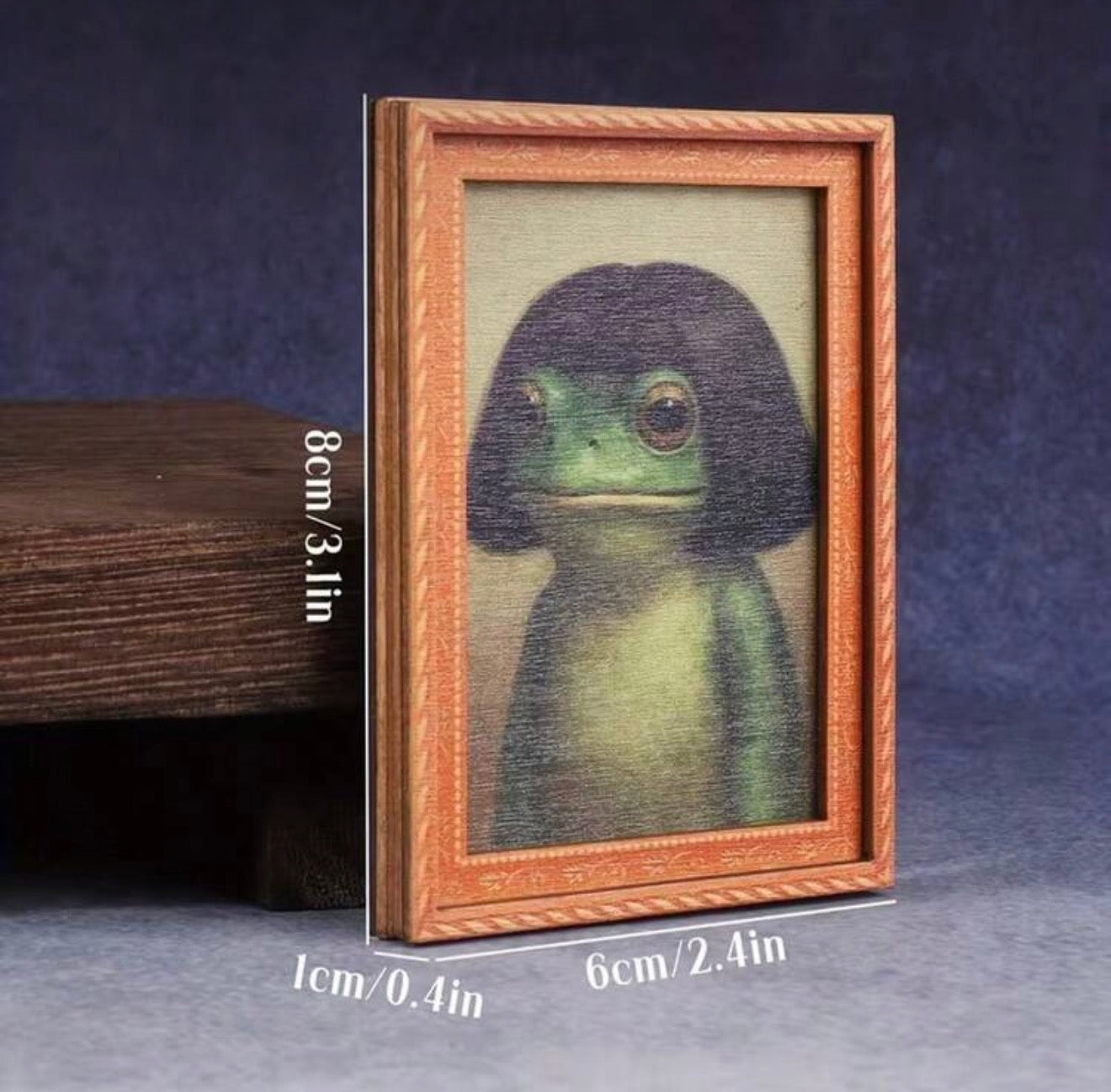Frog Antique Portrait Fridge Magnet