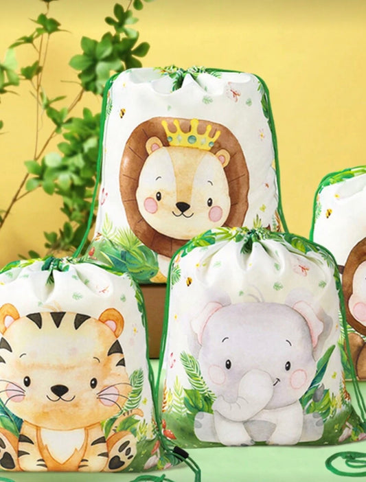 Animal Mystery Drawstring Bag