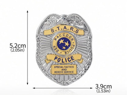 Resident Evil Raccoon Police Department S.T.A.R.S Silver Badge