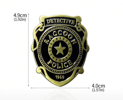 Resident Evil Raccoon Detective Badge