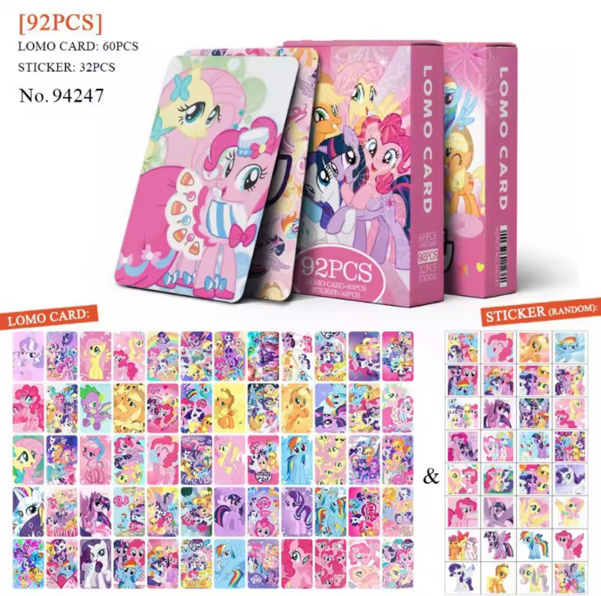 My Little Pony Lomo Cards 92pc Set