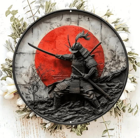 Samurai Metal Sign
