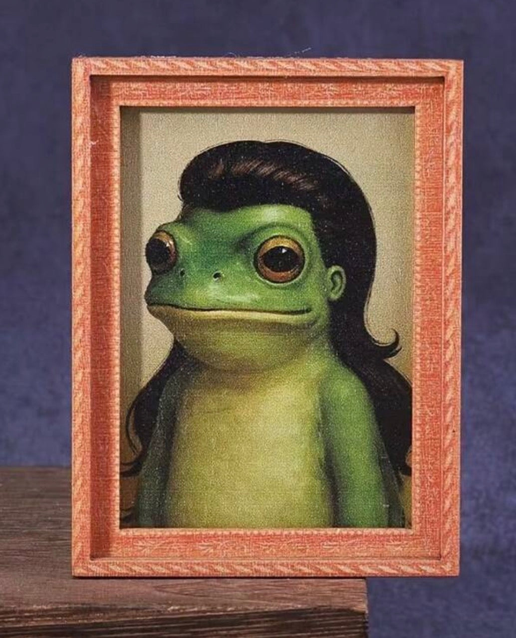 Frog Antique Portrait Fridge Magnet