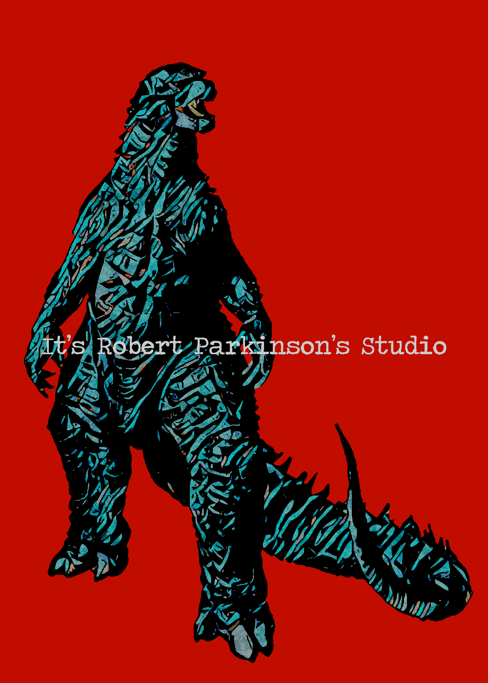 Godzilla A4 Art Print