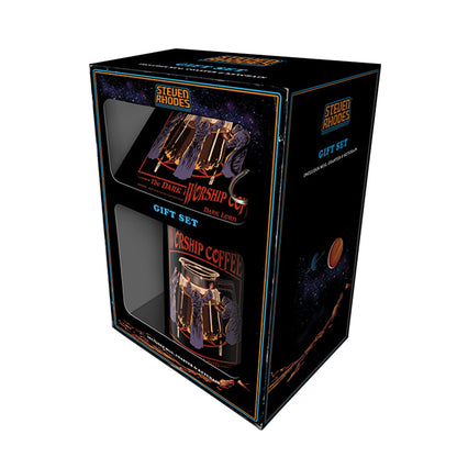 Coffee Worship: The Dark Lord Mug Gift Set by Steven Rhodes