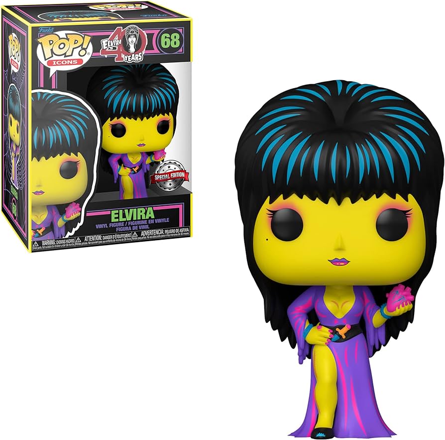 Elvira 68 Blacklight Funko Pop! Vinyl Figure