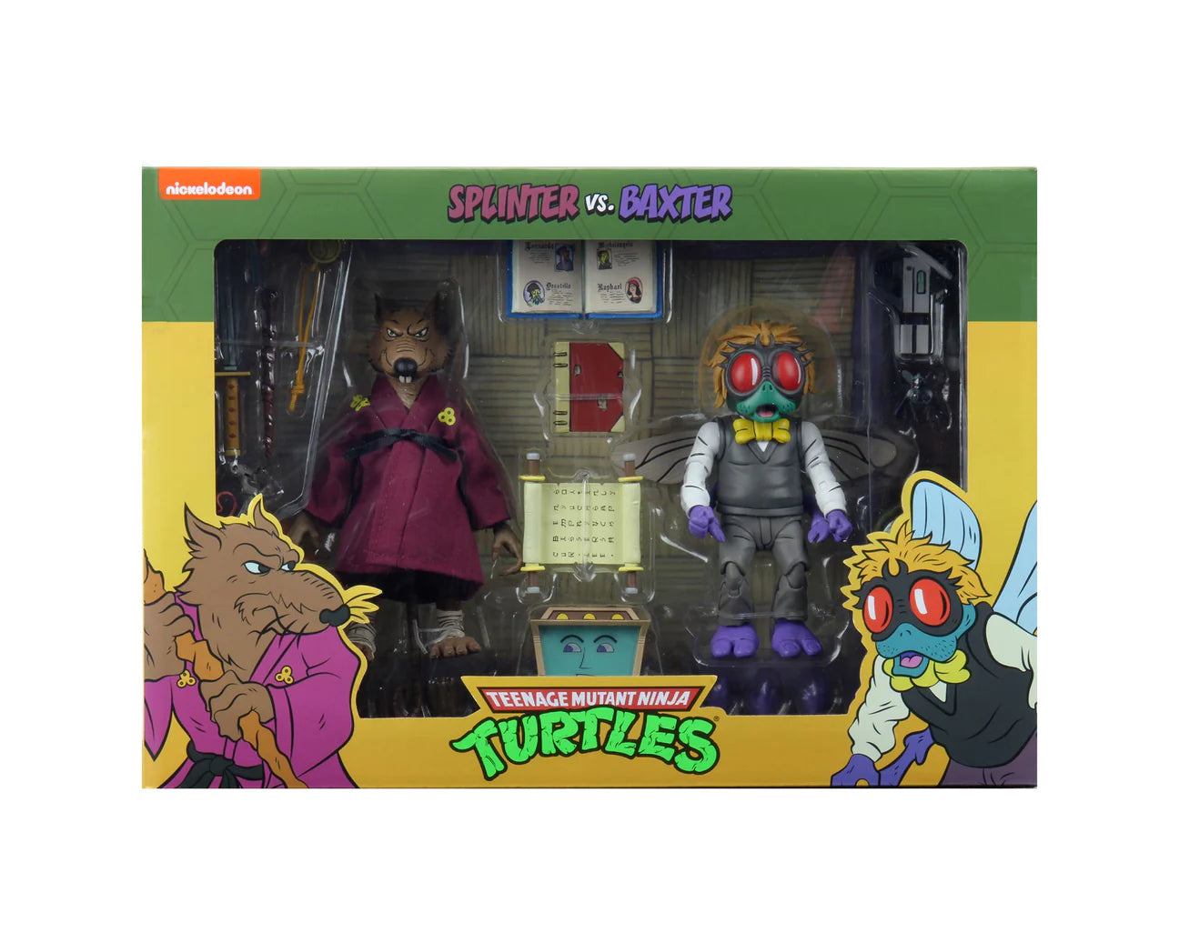 TMNT Splinter vs Baxter Action Figure 2-Pack