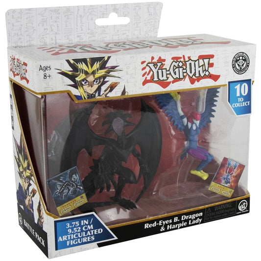 Yu-Gi-Oh! Red-Eyes Black Dragon & Harpie Lady Figure Set