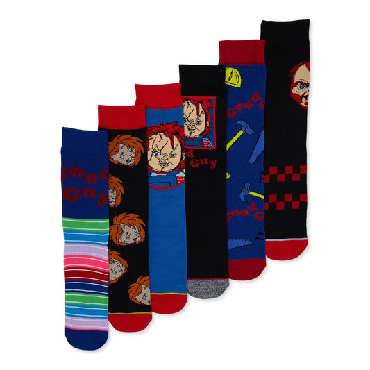 Chucky 6-Pack USA Imported Casual Crew Socks