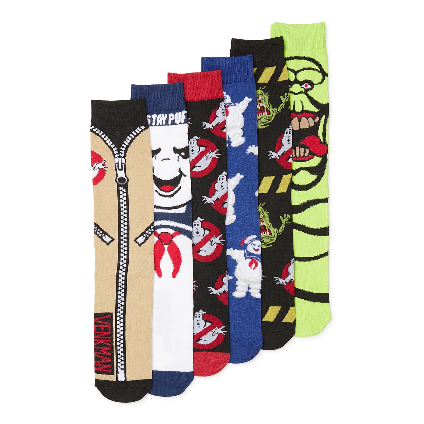 Ghostbusters 6-Pack USA Imported Casual Crew Socks