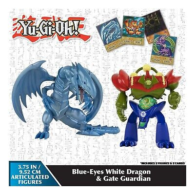 Yu-Gi-Oh! Blue-Eyes White Dragon & Gate Guardian Figure Set