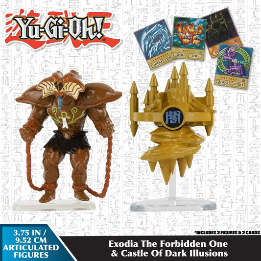 Yu-Gi-Oh! Exodia the Forbidden One & Castle of Dark Illusions Figure Set