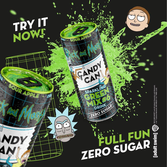 Candy Can Rick and Morty Green Mix 330ml