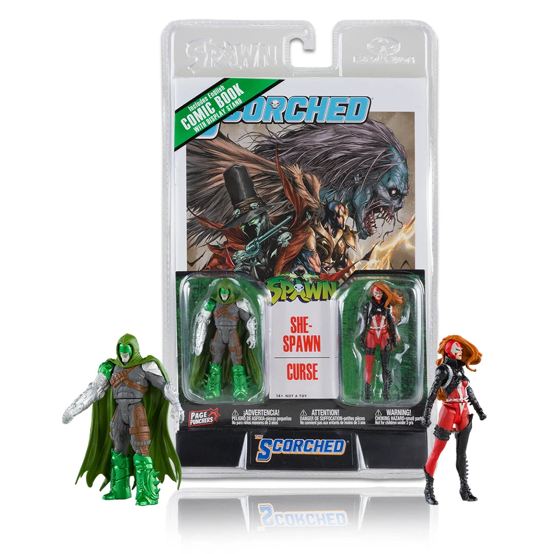 Spawn Page Punchers She Spawn & Curse 3in Action Figures