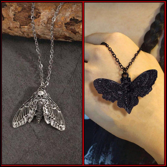 Death’s Head Hawkmoth Pendant & Chain