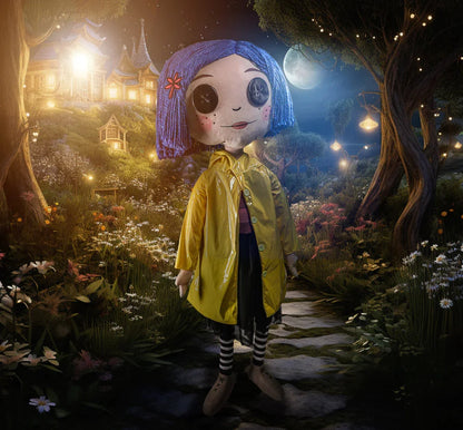 Coraline 5ft Life Size Plush with Stand