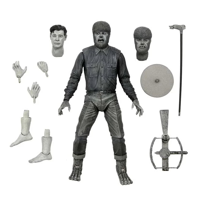 Universal Monsters The Wolf Man Black & White Ultimate Action Figure