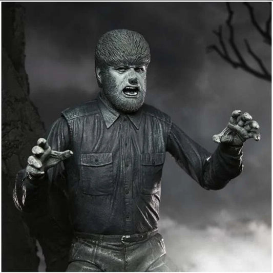 Universal Monsters The Wolf Man Black & White Ultimate Action Figure