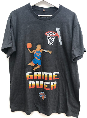 NBA Knicks Game Over Pixellated T-Shirt