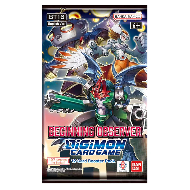 Digimon Beginning Observer (BT16) Booster Pack