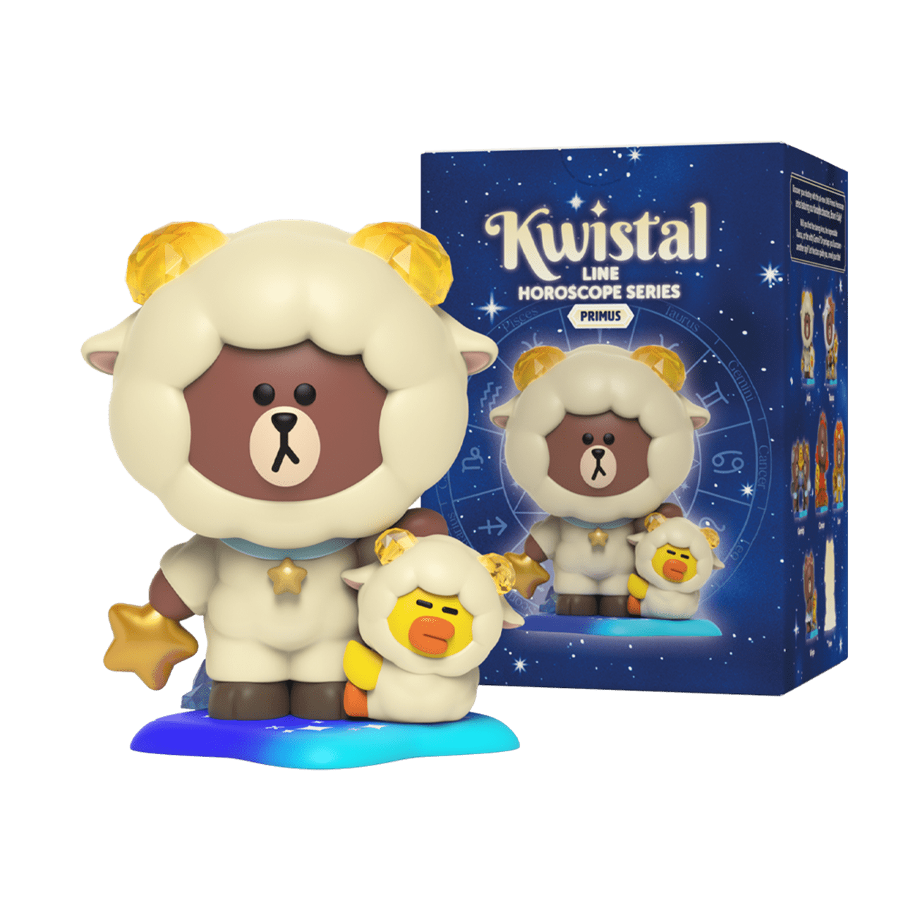 Line Friends Kwistal Horoscope Primus Series Vinyl Figure Blindbox