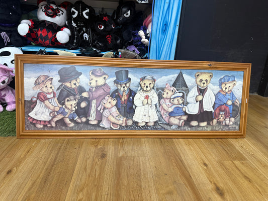 Teddy Bear Wedding Framed Picture