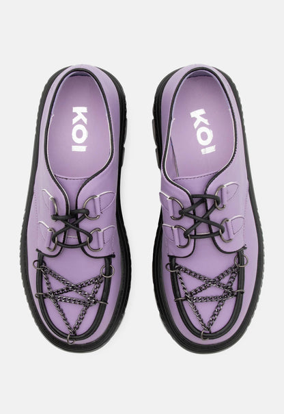 Spooky Solitude Pentagram Shoe by KOI