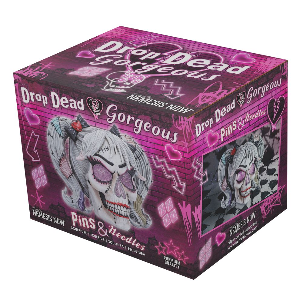 Drop Dead Gorgeous - Pins & Needles Skull 20.5cm