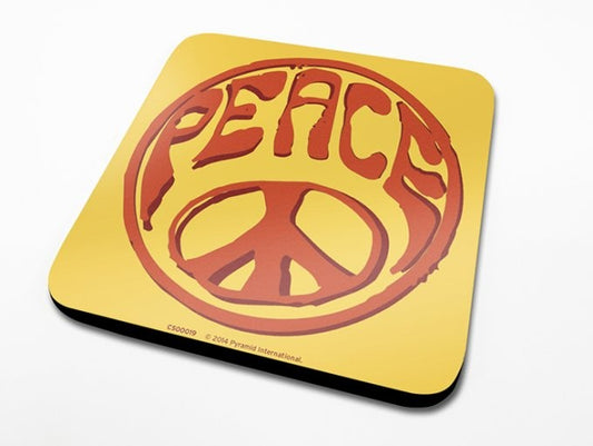 Peace Wooden Coaster
