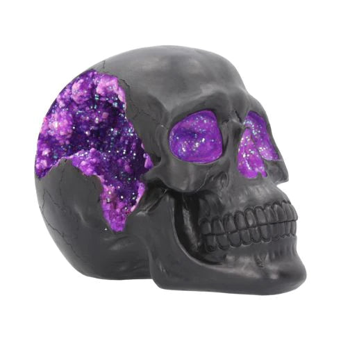 Geode Purple 17cm Skull