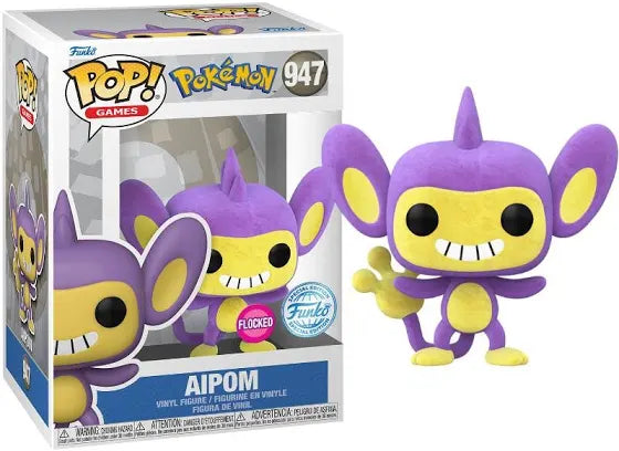 Funko Pop! Pokemon 947 Aipom Flocked Vinyl Figure